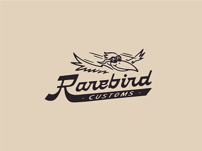 RAREBIRD CUSTOMS aircraft aviation brand identity branding clothing design graphic design illustration lettering merchandising planes