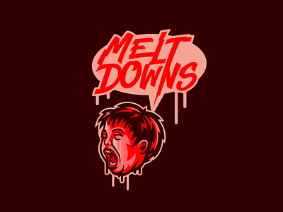Melt Downs Basketball basketball bawl branding design graphic design illustration illustrator logo melt down vector