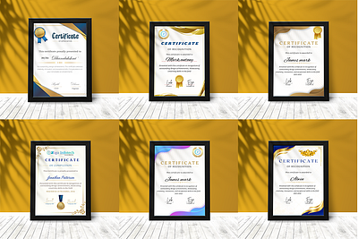 Certificate Design awardcertificates branding certificate design certificatetemplate creativedesign dribbbleshot graphic design printdesign typography visualidentity