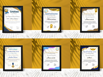 Certificate Design awardcertificates branding certificate design certificatetemplate creativedesign dribbbleshot graphic design printdesign typography visualidentity