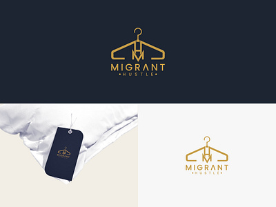 Migrant/ logo / identity for clothing brand / branding brand branding business clothes clothing creative logo custom logo fashion letter logo visual identity
