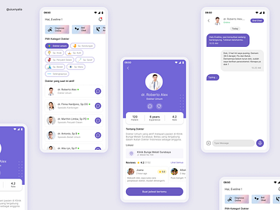 Health : Consultation Doctor App app design health mobile app ui ui design ui mobile