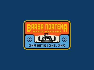 BARBA NORTEÑA - AGRONOMÍA agronomia agronomy badge branding caps clothing brand cowboy design head wear illustration marca vaquera ranch life snapback vaqueros