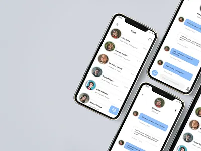 Chat App UI Design app branding chatuidesign design graphic design logo mobileapp mockupui ui uidesign vector