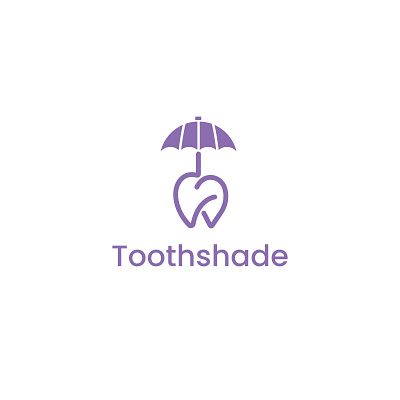 ToothShade Logo ai app brand identity branding dental design graphic design icon inspiration logo logo designs logomark minimalist modern shade tooth typography umbrella