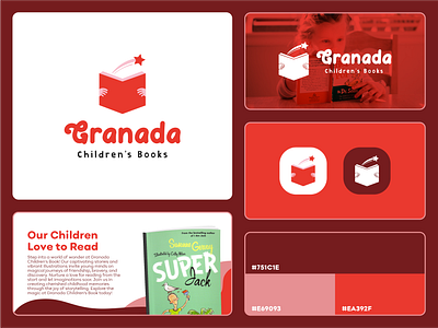 Granada Children's Book Brand Identity book branddesign brandidentity branding children design graphic design illustration kid logo logodesign