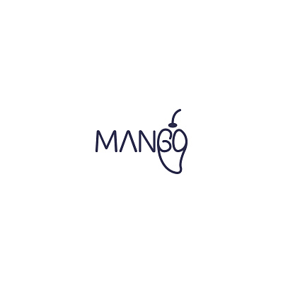 Mango Typography Logo 3d brand identity branding design graphic design icon illustration inspiration lettermark logo logo creation logo designer logo mark mango minimal modern typography ui vector