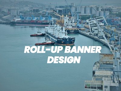 Roll-up banner design banner branding