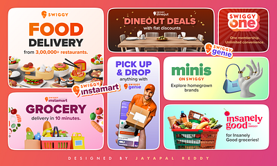 Swiggy Bento Grid: A Tribute To Swiggy App Design bentogrid designinspiration food app graphic design grocery app swiggy ui uidesign ux