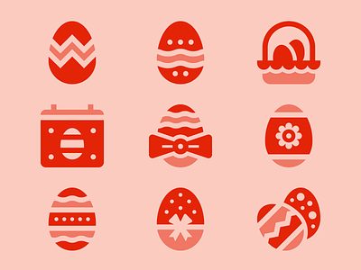 Easter Eggs / Basicons basicons decorated eggs easter easter calendar easter eggs easter event egg egg basket egg calendar egg flower egg hunt egg pattern egg ribbon eggs icons spring svg icons ui vector