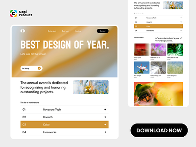 Awwward Web Design Concept award awardweb design herosection minimalweb modernweb ui uidesign webdesign webdesignconcept webuidesign
