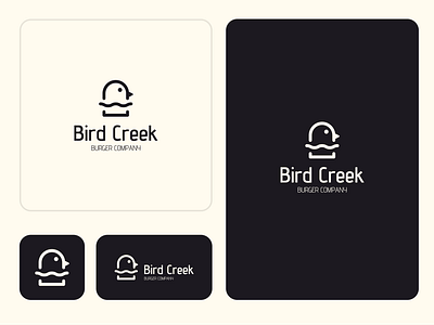 Bird Creek 30days30logo bird brand branding burger cafe chiken design identity logo logotype restaurant
