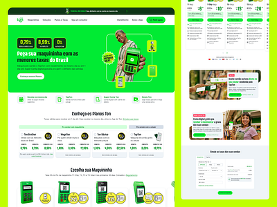 Ton, home page. Ton Brother campaign desktop e commerce hero plans pricing ui ux