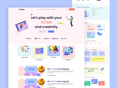 Vibrant SaaS Website Template b2b saas b2c minimal saas premium saas saas saas product startup