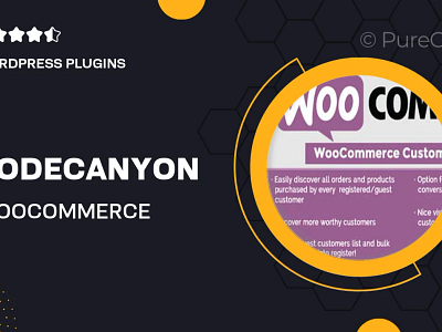 Codecanyon | WooCommerce Customers Manager Download affordable cheapest price digital products discounted gpl online store plugins premium themes web design web development website development wordpress plugins wordpress themes