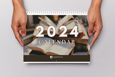 Literature Calendar 2024 | Canva template calendar calendar 2024 canva design graphic design illustration mockup ui ux