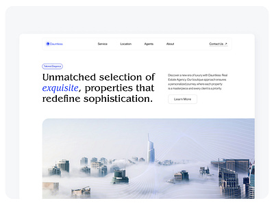 fintech | landing | rebound blue dubai fintech hero landing minimal rebound redesign ui ux wensite