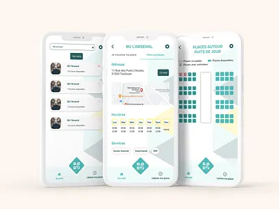 Book Your Place - Mobile Application mobile application ui ui design ux ux design