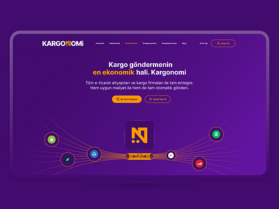 Kargonomi - Fast ecommerce shipping service UI design. delivery design e commerce ecommerce kargo kargonomi lottie services shopping