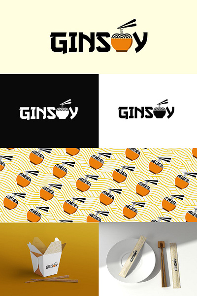 Ginsoy Rebrand branding chinese design graphic design illustration logo restaurant