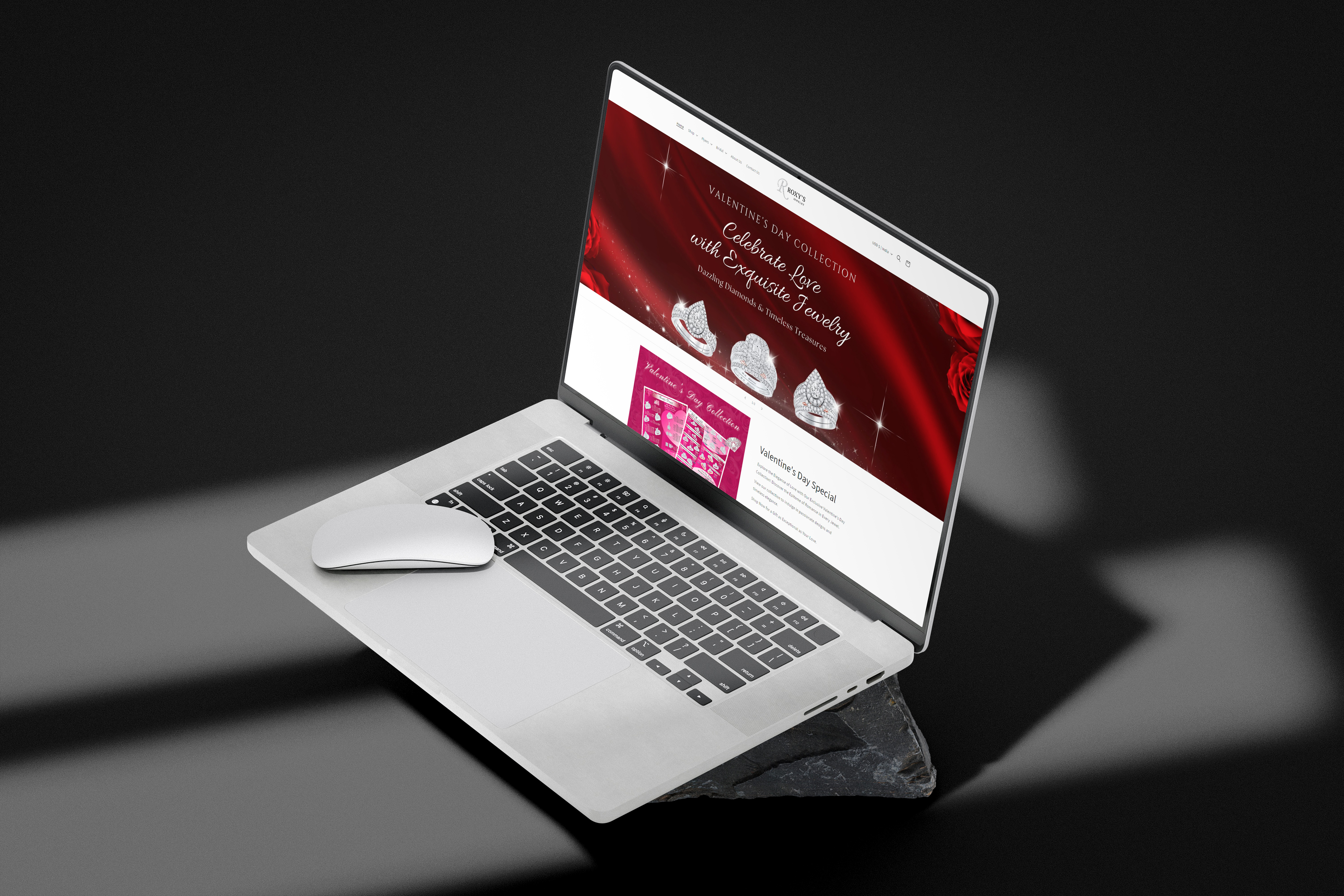 ROXY'S - Jewelry Website branding design ecommerce graphic design illustration jewelry logo shopify ui ux web design web development