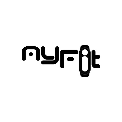 MyFit Visual Identity band branding design fitness graphic design illustration logo smart