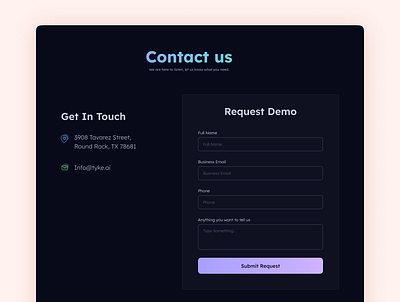 Contact us design product ui ux