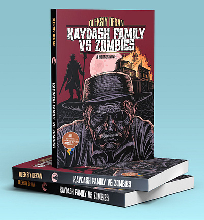 Kaydash family Vs zombies 2d art bookcover bookcover design coverdesign digital art drawing graphic graphic design horror illustration ukrainian zombie