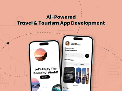 AI-Based Travel and Tourism App Development ai in travel app ai in travel industry app develop appdesign mobile app development tourism app development travel app travel app design travel app developer travel app development travelling app uiuxdesign