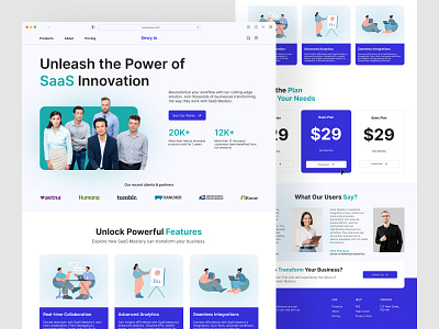 Sewy.io - SaaS Landing Page / Web Design card design landing page pricing product design saas service subscription testimonials ui ui design uiux design ux web web design website website design