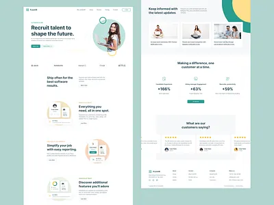 PureHR Website Design design digitaldesign figma graphicdesign illustration purehr ui uiux userexperience websitedesign