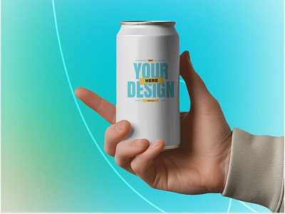 Build your brand with this can mockup. ai dwonload freebie generator mockup mockups