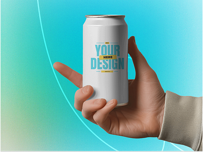 Build your brand with this can mockup. ai dwonload freebie generator mockup mockups