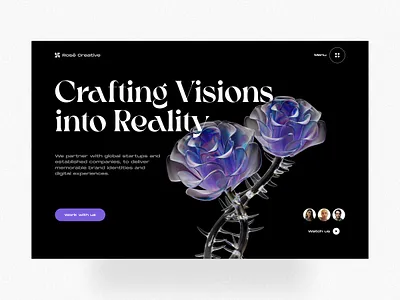 Creative Agency - Landing Page 3d agency concept design dribbble landingpage ui ux web webdesign website