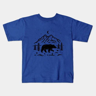 the mountain bear tshirt design graphic design illustration tshirt vector