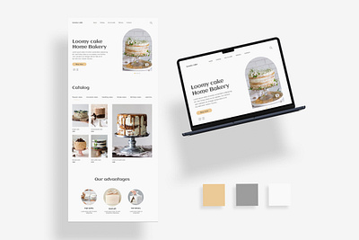 Loomy cake cake cakes home bakery minimal ui ui design ui designer uiux uiux design uiux designer ux