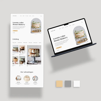 Loomy cake cake cakes home bakery minimal ui ui design ui designer uiux uiux design uiux designer ux