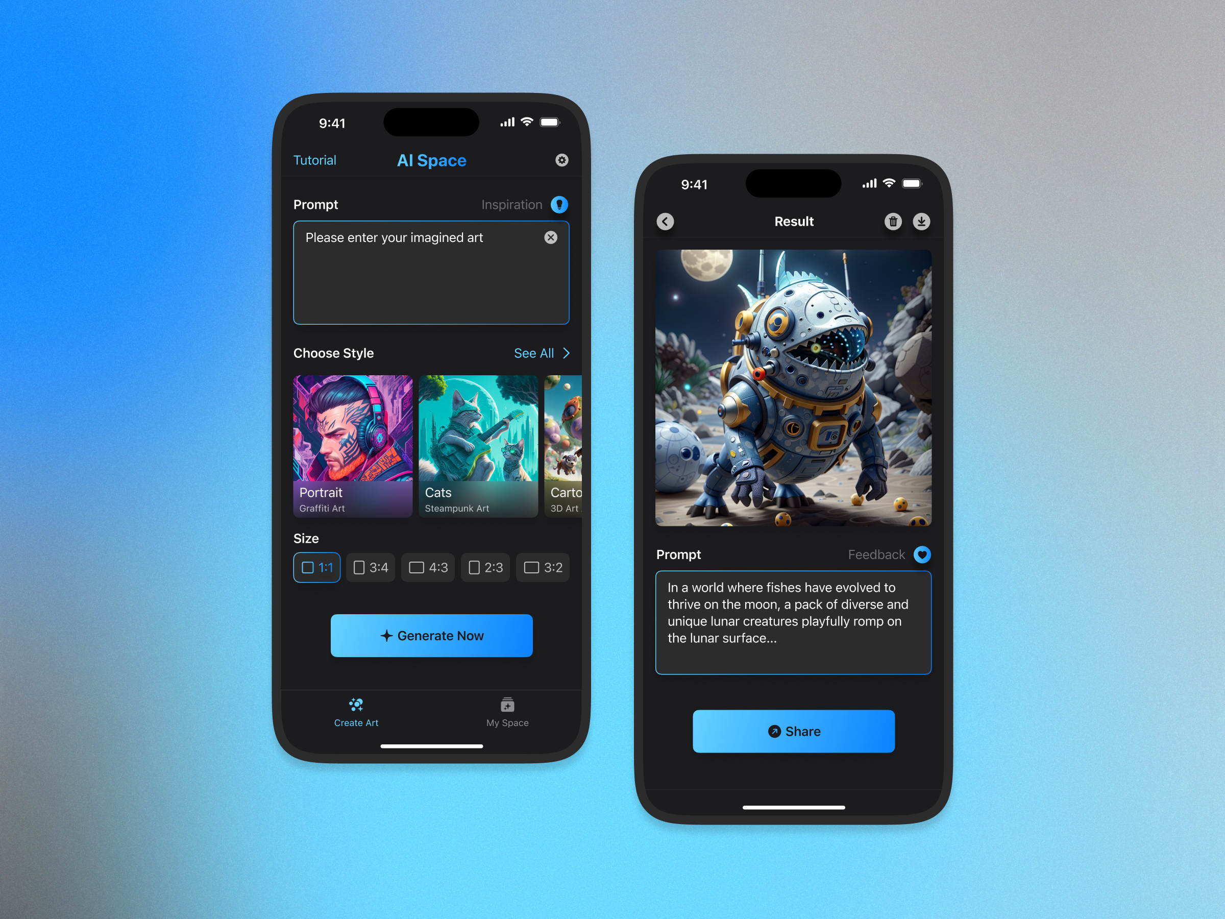 Example of 3 Screens App Concept Design, Ai Ios Mvp