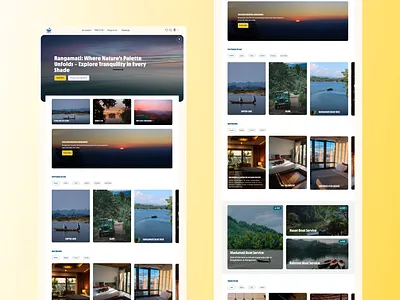 Rangamati Tourism branding design graphic design illustration ui ux web
