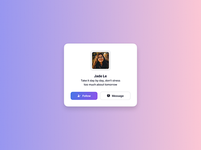 User Profile card design figma hieu tran ui