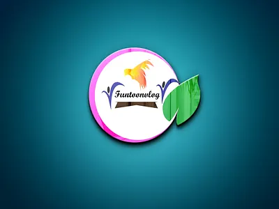 Logo Design with glass mokeup 3d graphic design logo