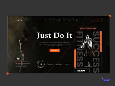 Body Fitness website body fitness figmadesign graphic design gymwebsite gymwebsiteherosection inspiration ui uixdesign