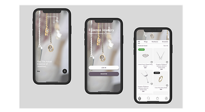 Jewellery App design essence jewellery app jewelry ui ux