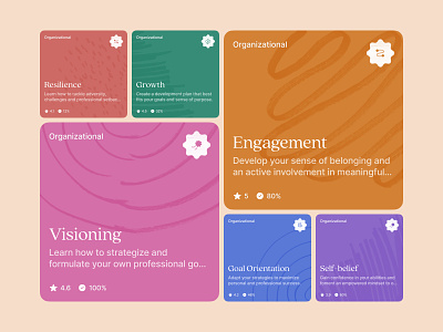 Highlight Cards. card cards clean colors colourful design figma illustration interface significa ui web