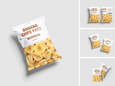 Snack Packaging Mockup Design bag branding chip container crisp crunch delicate food fried junk media mock up mockup nuts package packaging potato potato chip potato chips bag pouch snack packaging mockup design