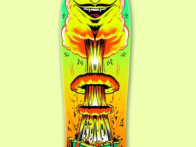 Explosive Dump - Skate Deck illustration skate skateart skatedeck