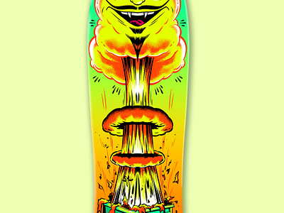 Explosive Dump - Skate Deck illustration skate skateart skatedeck