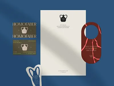 Homo Faber Rebranding branding business card craft craftsmanship graphic design letterhead stationary stickers