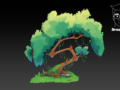 Stylized Tree Illustration | Game Assets assets illustration stylized tree