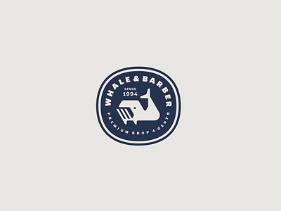 The Whale & Barber logotype animation animation branding logo